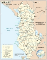 Map of Albania
