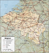 Map of Belgium