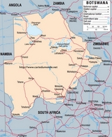 Map of Botswana