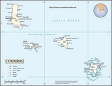Map of Comoros