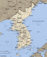 Map of South Korea