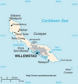 Map of Curacao