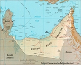 Map of United Arab Emirates