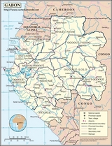 Map of Gabon
