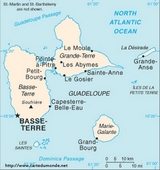 Map of Guadeloupe