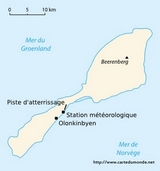 Map of Svalbard and Jan Mayen