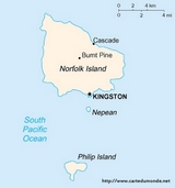 Map of Norfolk Island