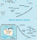 Map of Cook Islands