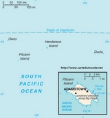 Map of Pitcairn Islands