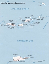 Map of United States Virgin Islands