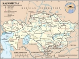 Map of Kazakhstan