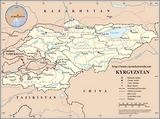 Map of Kyrgyzstan