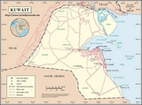 Map of Kuwait