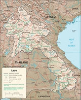 Map of Laos