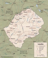 Map of Lesotho