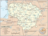 Map of Lithuania