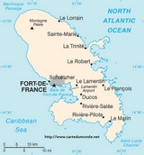 Map of Martinique