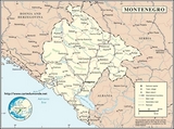 Map of Montenegro