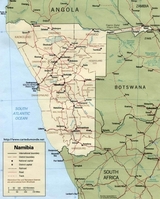 Map of Namibia