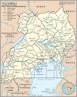 Map of Uganda