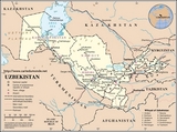 Map of Uzbekistan