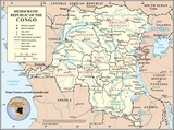 Map of Democratic Republic of Congo