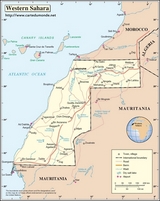 Map of Western Sahara