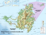 Map of St. Martin (French West Indies)