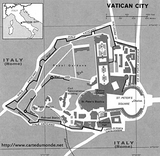 Map of Holy See (Vatican City)