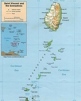 Map of Saint Vincent and the Grenadines