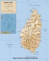 Map of St. Lucia