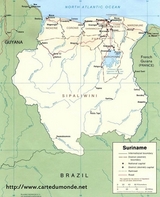 Map of Suriname