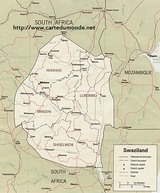Map of Swaziland