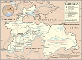 Map of Tajikistan