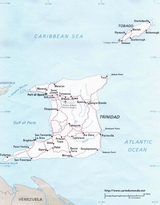Map of Trinidad and Tobago
