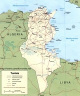 Map of Tunisia
