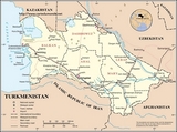Map of Turkmenistan