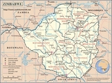 Map of Zimbabwe
